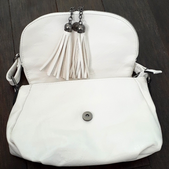 Vintage Phil M Package White Crossbody Bag ❤️ - Picture 4 of 9